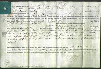 Deed by Married Women - Charlotte Hart-Original Ancestry