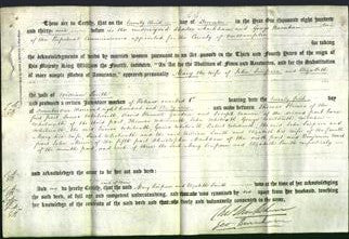 Deed by Married Women - Mary Simpson and Elizabeth Smith-Original Ancestry
