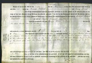 Deed by Married Women - Bridget Round Temblaire-Original Ancestry