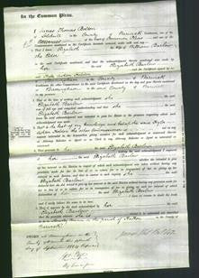 Court of Common Pleas - Elizabeth Barlow-Original Ancestry