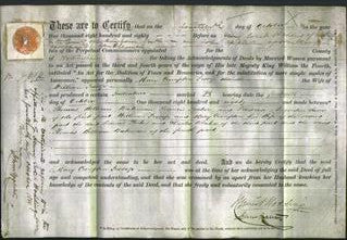 Deed by Married Women - Mary Crompton Jessop-Original Ancestry