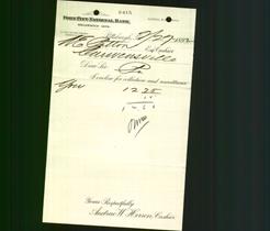 Bank Letterhead - Fort Pitt National Bank