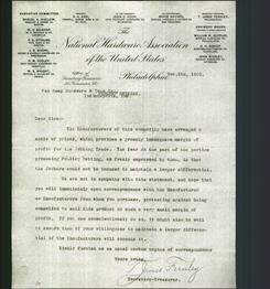 Letterhead - The National Hardware Association of the United States