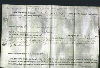Deed by Married Women - Elizabeth Emma Richards-Original Ancestry
