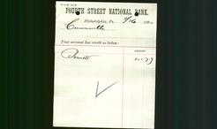 Bank Letterhead - Fourth Street National Bank