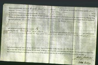 Deed by Married Women - Elizabeth Jones-Original Ancestry