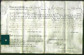 Deed by Married Women - Catherine Kemp-Original Ancestry