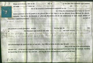 Deed by Married Women - Alice Archer-Original Ancestry