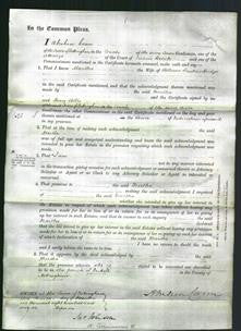 Court of Common Pleas - Martha Faulconbridge-Original Ancestry