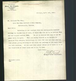 Letterhead - Illinois Steel Company