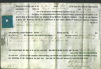 Deed by Married Women - Sarah Harriet Horrocks-Original Ancestry