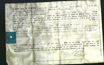 Deed by Married Women - Sarah Bell-Original Ancestry