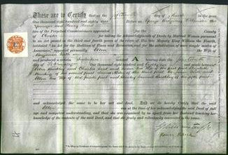 Deed by Married Women - Ellen Firth-Original Ancestry