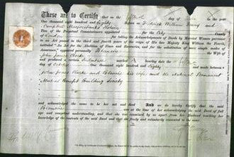 Deed by Married Women - Blanche Clarke-Original Ancestry