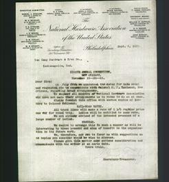 Letterhead - The National Hardware Association of the United States
