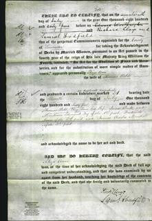 Deed by Married Women - Eliza Ann Webb-Original Ancestry