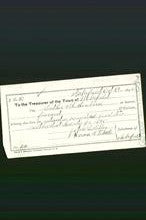 Wakefield, Massachusetts Payment Voucher - Luther M Sanborn