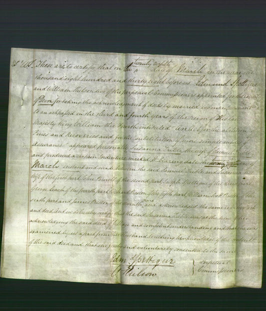 Deed by Married Women - Susanna Trible