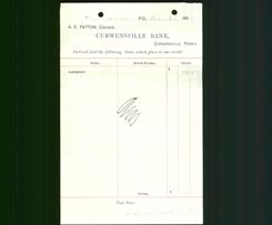 Bank Letterhead - Curwensville Bank