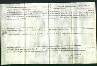 Deed by Married Women - Rebecca Carpenter-Original Ancestry