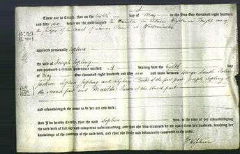 Deed by Married Women - Sophia Jopling-Original Ancestry