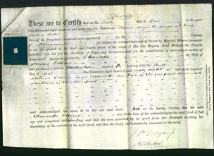 Deed by Married Women - Charlotte Edins-Original Ancestry