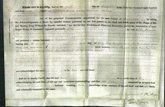Deed by Married Women - Ann Hamer-Original Ancestry