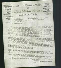 Letterhead - The National Hardware Association of the United States