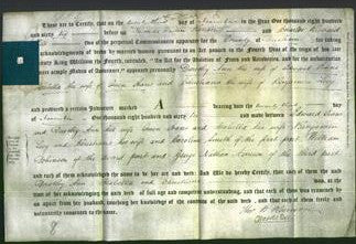 Deed by Married Women - Dorothy Ann Evans, Isabella Evans and Christiana Levy-Original Ancestry