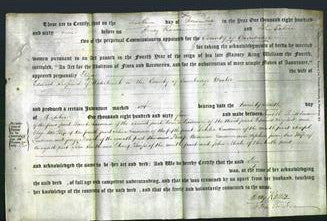 Deed by Married Women - Eliza Serjeant-Original Ancestry