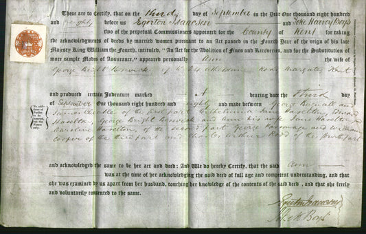 Deed by Married Women - Ann Berwick-Original Ancestry