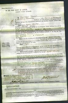 Court of Common Pleas - Agnes Bertha Harvey-Original Ancestry