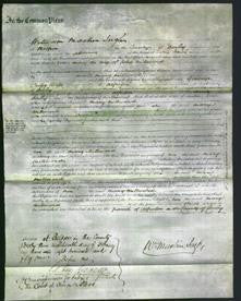 Court of Common Pleas - Mary Millward-Original Ancestry