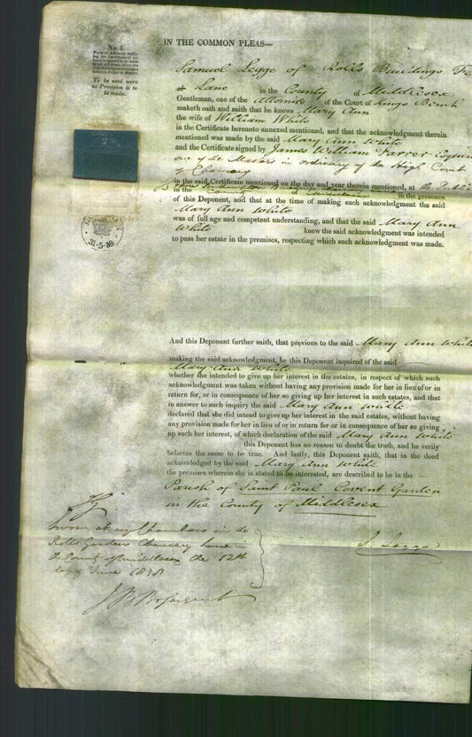 Court of Common Pleas - Mary Ann White