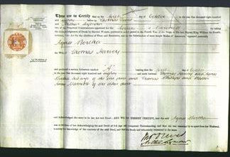 Deed by Married Women - Agnes Bertha Harvey-Original Ancestry
