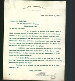 Letterhead - Kean, Van Cortlandt & Co.
