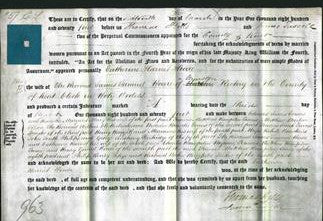 Deed by Married Women - Catherine Harriet Hoare-Original Ancestry