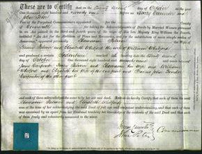 Deed by Married Women - Thomasin Palmer and Elizabeth Whitford-Original Ancestry