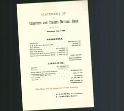 Statement - The Importers & Traders National Bank