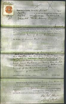 Deed by Married Women - Mary Ann Hallam-Original Ancestry