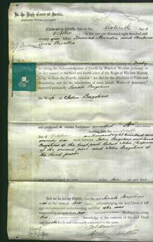 Deed by Married Women - Sarah Bagshaw-Original Ancestry