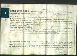 Deed by Married Women - Caroline Ann Kitching-Original Ancestry