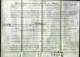 Deed by Married Women - Elizabeth Lomax-Original Ancestry