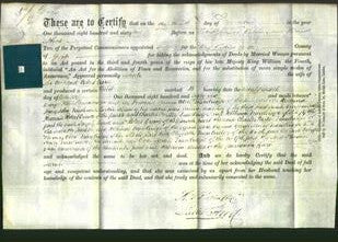 Deed by Married Women - Sarah Crowe-Original Ancestry
