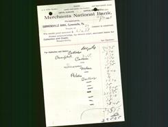 Bank Letterhead - Merchants National Bank