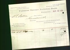 Bank Letterhead - Farmers Deposit National Bank