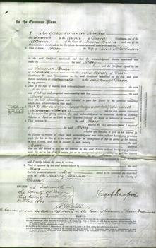 Court of Common Pleas - Mary Blackmore-Original Ancestry