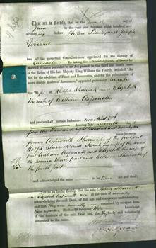 Deed by Married Women - Sarah Shorrock, Elizabeth Aspenall-Original Ancestry