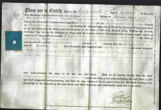 Deed by Married Women - Eliza Pearce-Original Ancestry