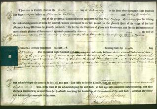 Deed by Married Women - Mary Shackleton, Sarah Foster and Elizabeth Binns-Original Ancestry